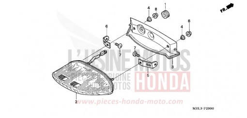 FEU ARRIERE CBR1000RR6 de 2006